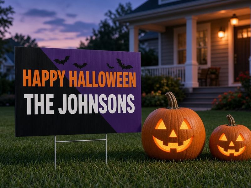 Halloween Yard Sign by Get Seen Signs